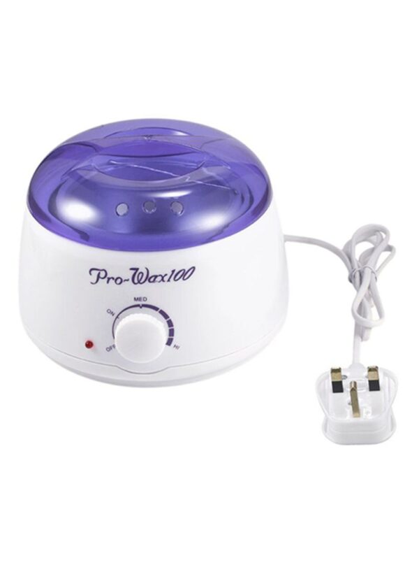 Hair Removal Kit With Wax Melting Pot Blue/White