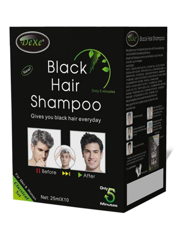 Hair Colouring Shampoo Black 10x25millimeter