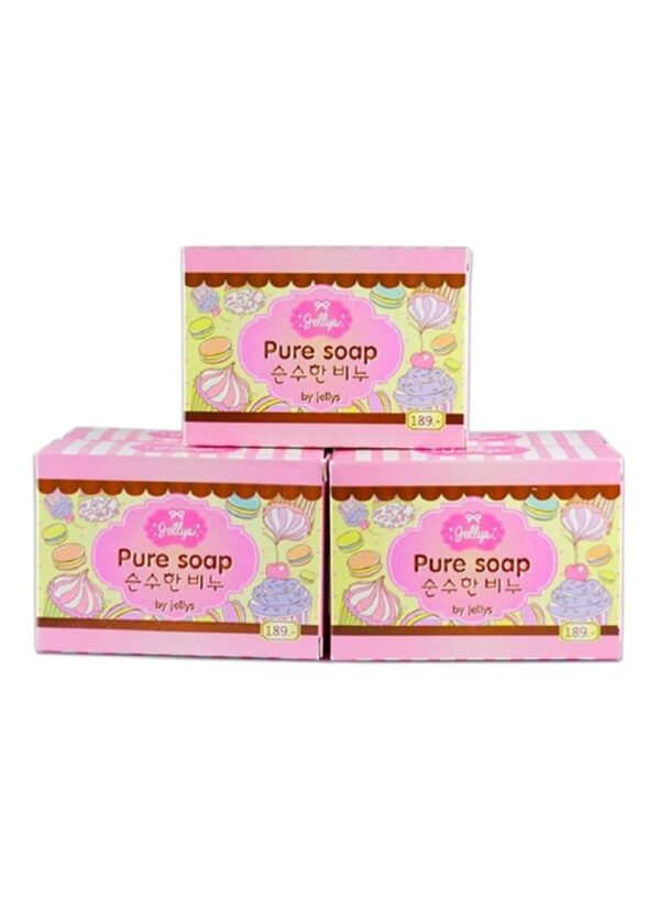 3-Piece Pure Moisturizing Soap Bar Set Beige 3 x 300g