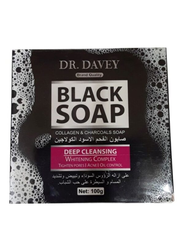 Black Soap: Collagen And Charcoals Soap 100g