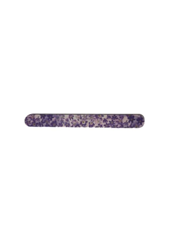 Printed Nail Filer Purple/White