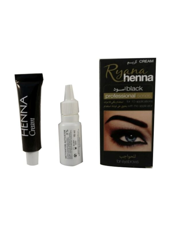 Professional Henna Cream For Eyebrows Black 30ml