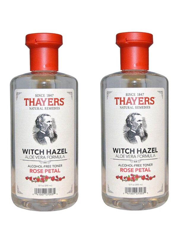 Thayers Alcohol-Free Hydktr Rose Petal Witch Hazel With Aloe Vera, 2Pack (12Oz)