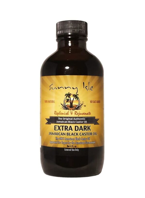 Jamaican Castor Oil With Extra Dark Black 4ounce