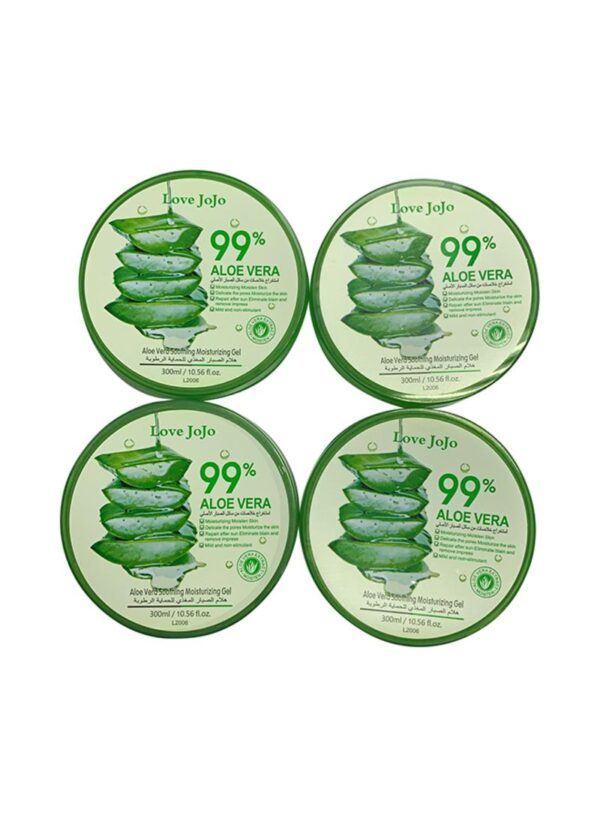 Pack Of 4 99% Aloe Vera Soothing Moisturizing Gels 300ml