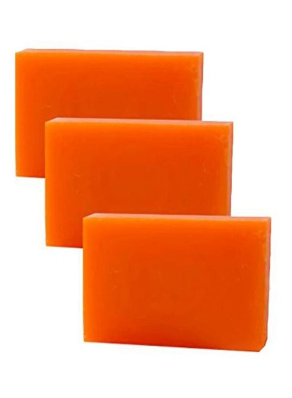 3-Piece Body Soap Set Orange 100g