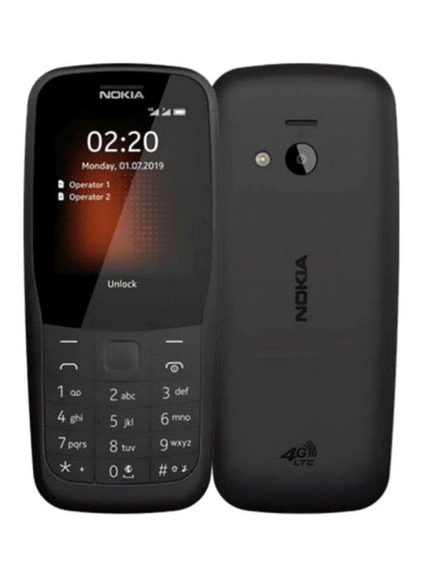 220 Dual SIM Black 24MB 4G LTE