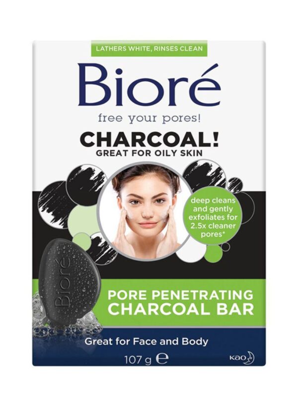 Biore Charcoal Bar Pore Penetration Treatment 107g