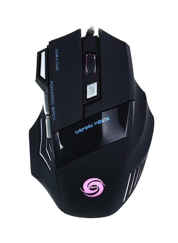 5500DPI Gaming Mouse USB Wired Optical 7-Buttons Black