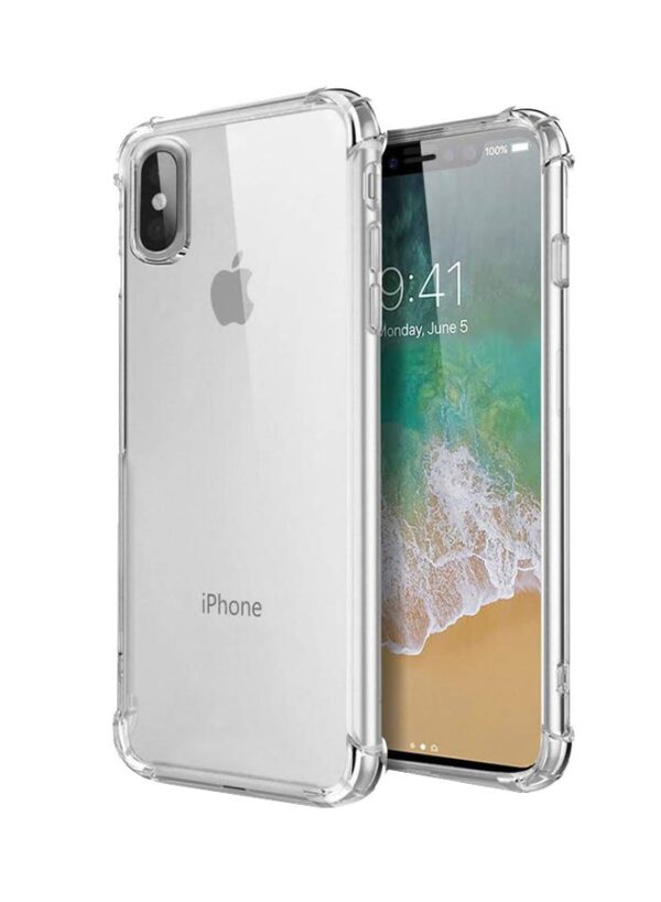 Slim Case Cover With Screen Protector For Apple iPhone X Clear