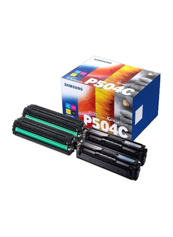 4-Piece CLT-P504C Toner Cartridges Set Multicolour