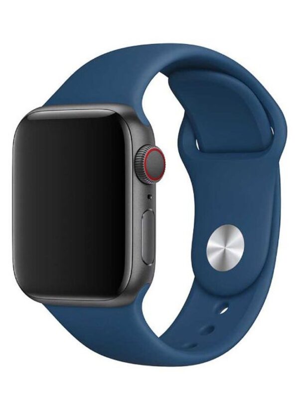 Silicone Wrist Band For Apple Watch 42-44mm Dark Blue