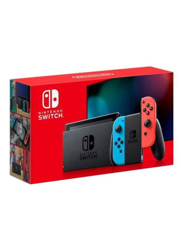 Switch Console (Extended Battery) with Neon Blue and Red Joy‑Con