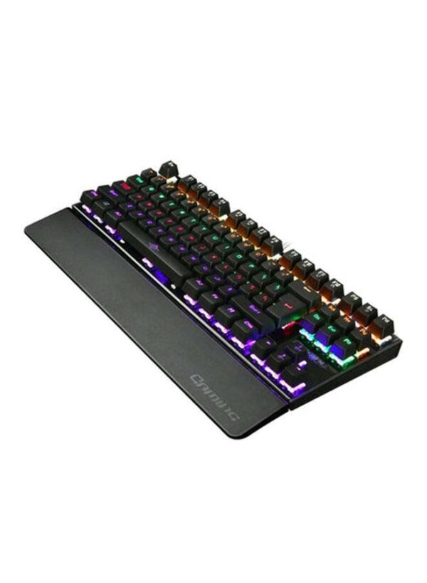 87-Keys Backlit Colorful LED USB Wired Game Keyboard