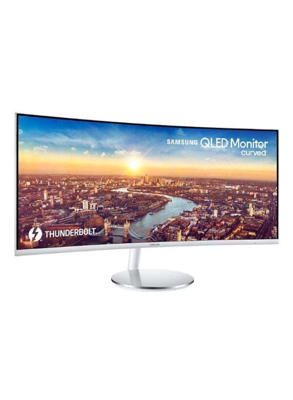 34 inch Thunderbolt Curved Monitor, 100hz, 1500R, 21:9 Ultrawide Screen, Quantum Dot, FreeSync, LC34J791WTMXUE Silver