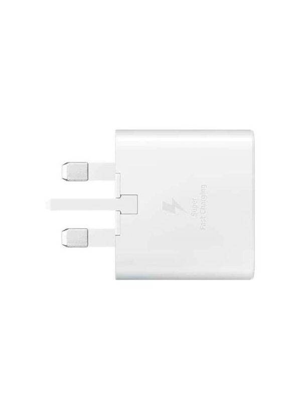 Travel Adapter 25W PD With USB-C To USB-C Cable White