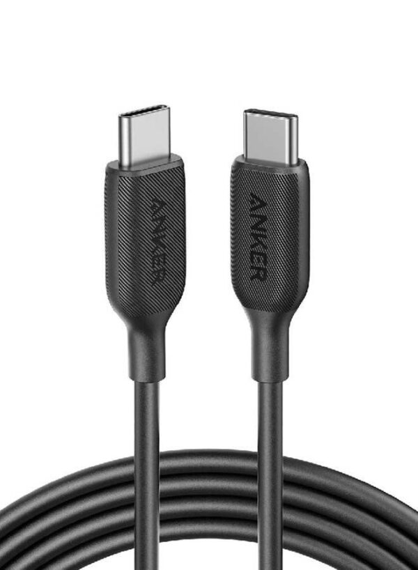 Ultra-Durable High Speed Charging And Syncing USB-C to USB-C Cable Black