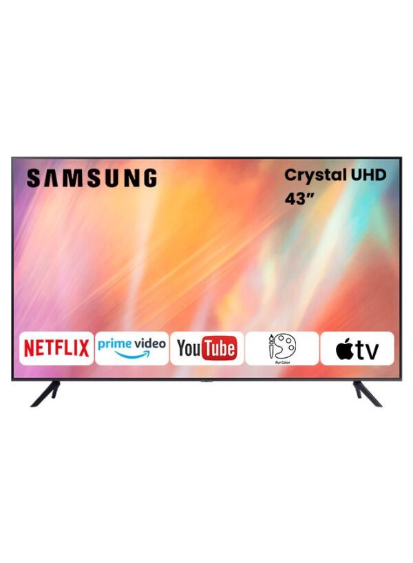 43-Inch Crystal UHD 4K Flat Smart TV UA43AU7000UXZN / UA43AU7000UXEG Titan Grey