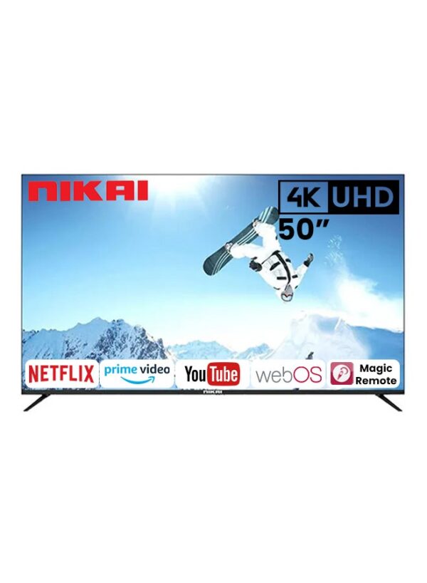 50-Inch 4K UHD Smart TV Platinum Series With WEBOS Operating System + Magic Remote NIK50MEU4STN Grey